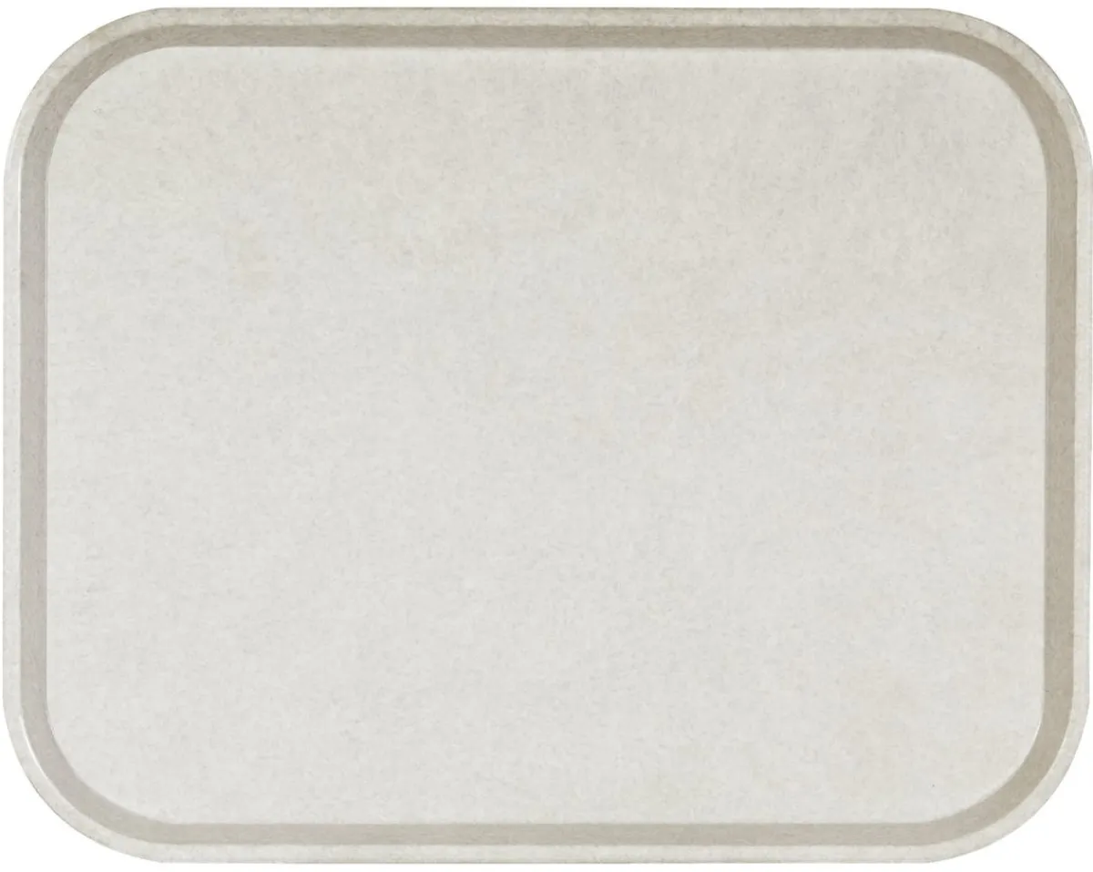 Plateau polyester gris 46x36 cm Poly One - PLATEX Online