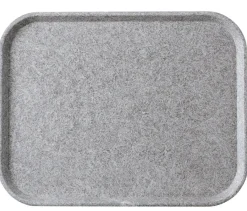 Plateau polyester gris 46x36 cm Poly Str - PLATEX Online