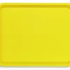 PLATEX Plateau polyester jaune 35x27 cm Fast Food New