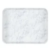 Plateau polyester marbre blanc 46x36 cm Profil 2 - PLATEX Clearance