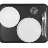Plateau polyester noir 32,5x26,5 cm Poly Str Profil Mat 2 - PLATEX Online