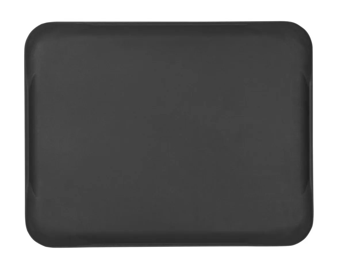 Plateau polyester noir 32,5x26,5 cm Poly Str Profil Mat 2 - PLATEX Online