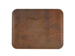 Plateau polyester rouille 42x32 cm Profil 2 Biosourcé - PLATEX Outlet