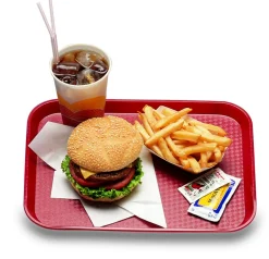Plateau polypropylène (pp) bleu 34,5x26,5 cm Fast Food - CAMBRO Outlet