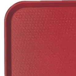 CAMBRO Plateau polypropylène (pp) rouge 46x36 cm Fast Food Discount