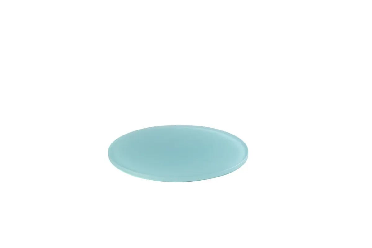 Plateau rond bleu résine Nacryl® Ø 24,5 cm - MEALPLAK Discount