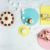 MEALPLAK Plateau rond pour cloche résine Nacryl® jaune Ø 23 cm 1 cm Outlet