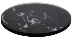 Plateau résine Nacryl® marbre noir Ø 20 cm 1 cm Mealplak - REVOL Online