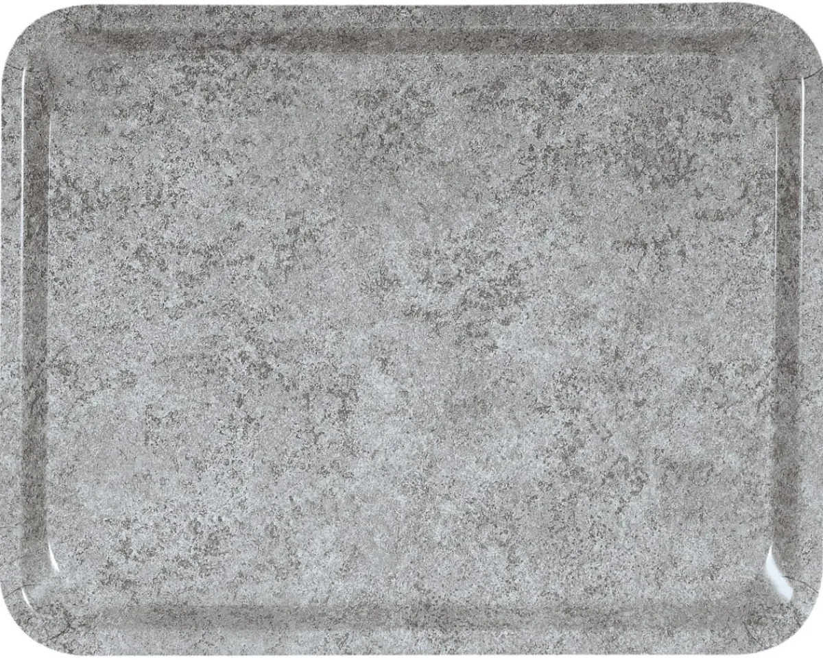 PLATEX Plateau stratifié bois gris 46x36 cm Best
