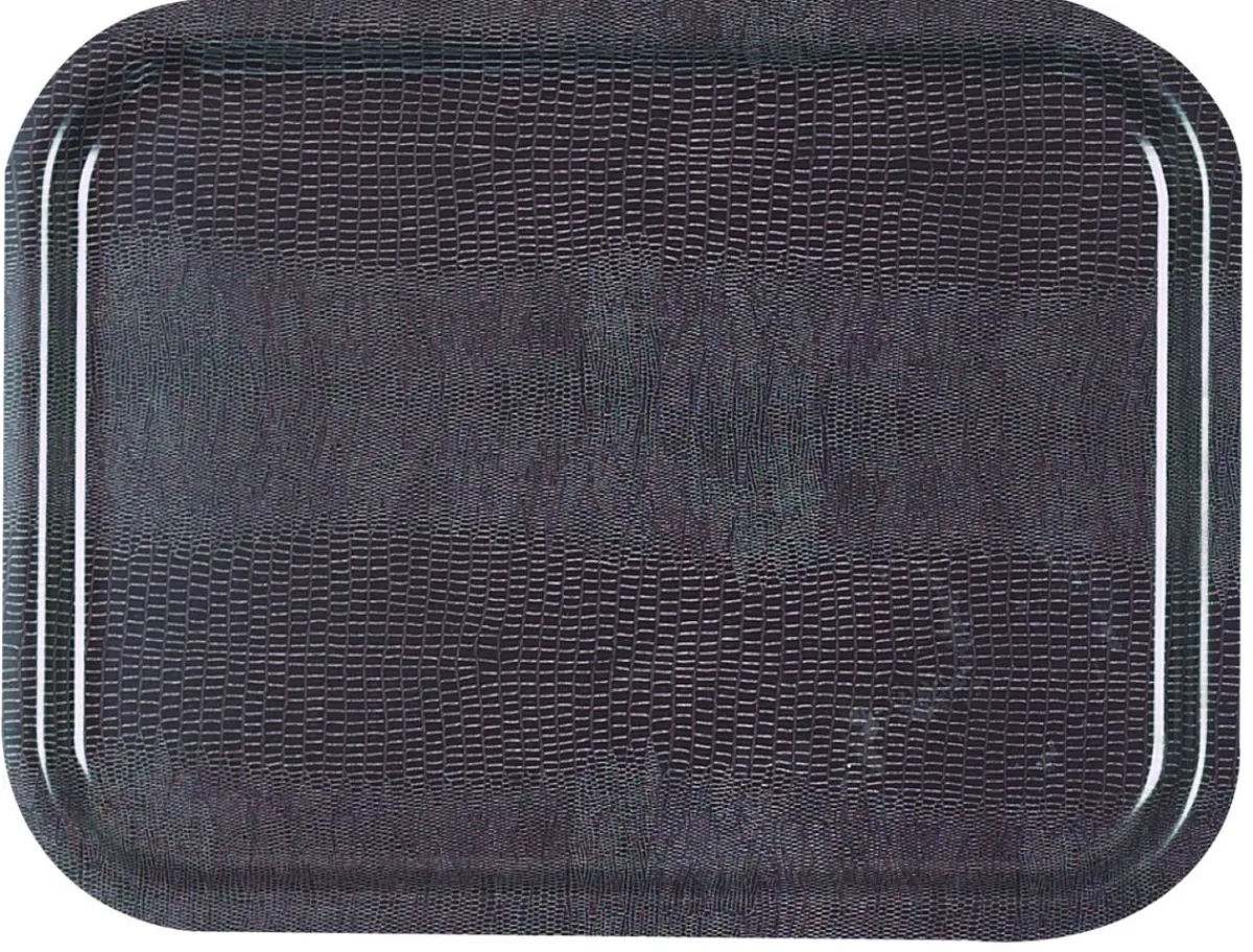 Plateau stratifié bois marron 40x30 cm - PLATEX Outlet