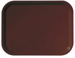 Plateau stratifié bois marron 46x36 cm - PLATEX Outlet