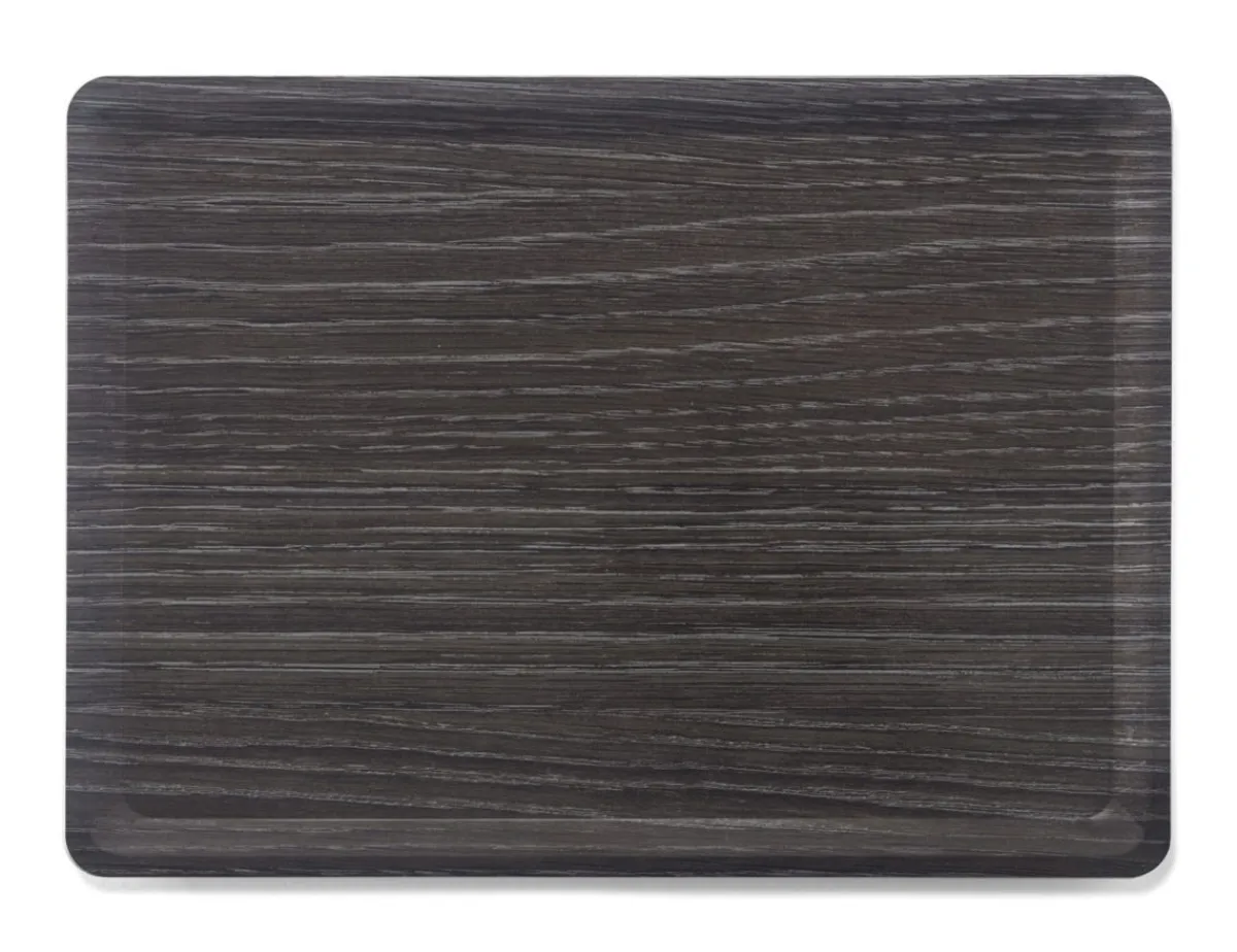 Plateau stratifié bois marron 37x28 cm - PLATEX Sale