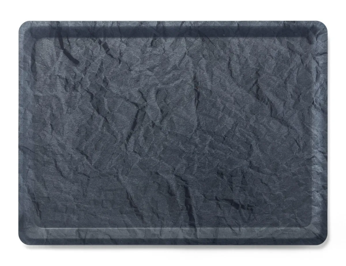 Plateau stratifié GN1/2 bois gris 32,5x26,5 cm - PLATEX Online