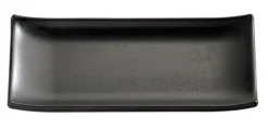 Plateau sushi mélamine noir 22,5x9,5x3 cm Zen - APS Clearance