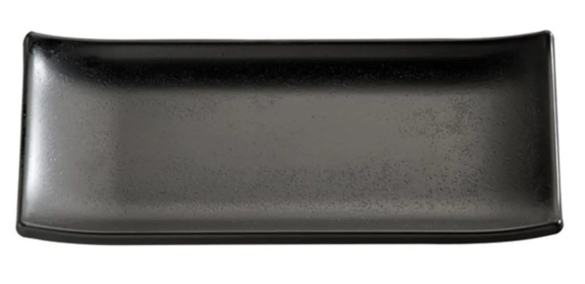 Plateau sushi mélamine noir 22,5x9,5x3 cm Zen - APS Clearance