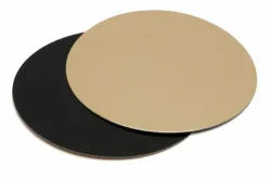 Plateau traiteur rond noir carton Ø 26 cm (100 pièces) - Aucune Clearance