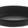 Plat empilable ovale noir fonte d'acier 21x15 cm - Aucune Best