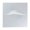 Plat 2 empreintes blanc porcelaine bone china 30 cm Feelings - RAK Discount