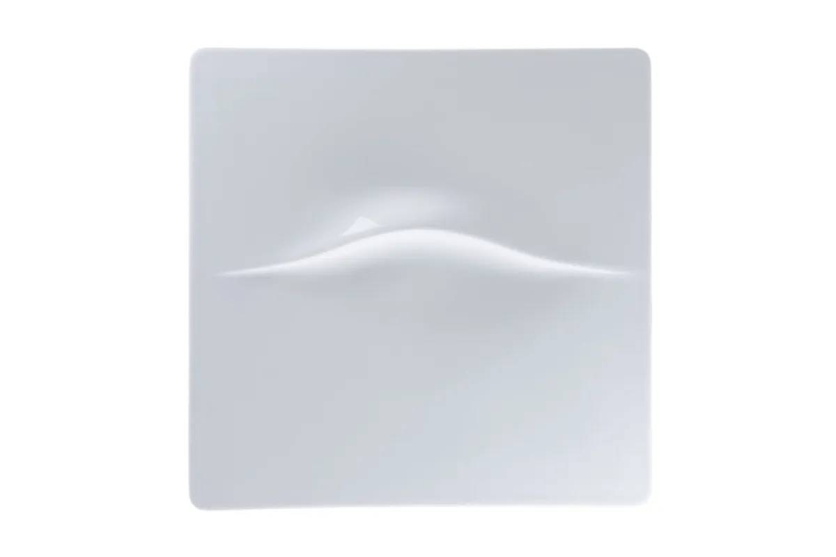Plat 2 empreintes blanc porcelaine bone china 30 cm Feelings - RAK Discount
