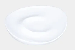 Plat 2 empreintes blanc porcelaine bone china 25 cm Feelings - RAK New