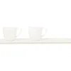Plat 3 empreintes rectangulaire ivoire porcelaine vitrifiée 36,5 cm Shaped - RAK New
