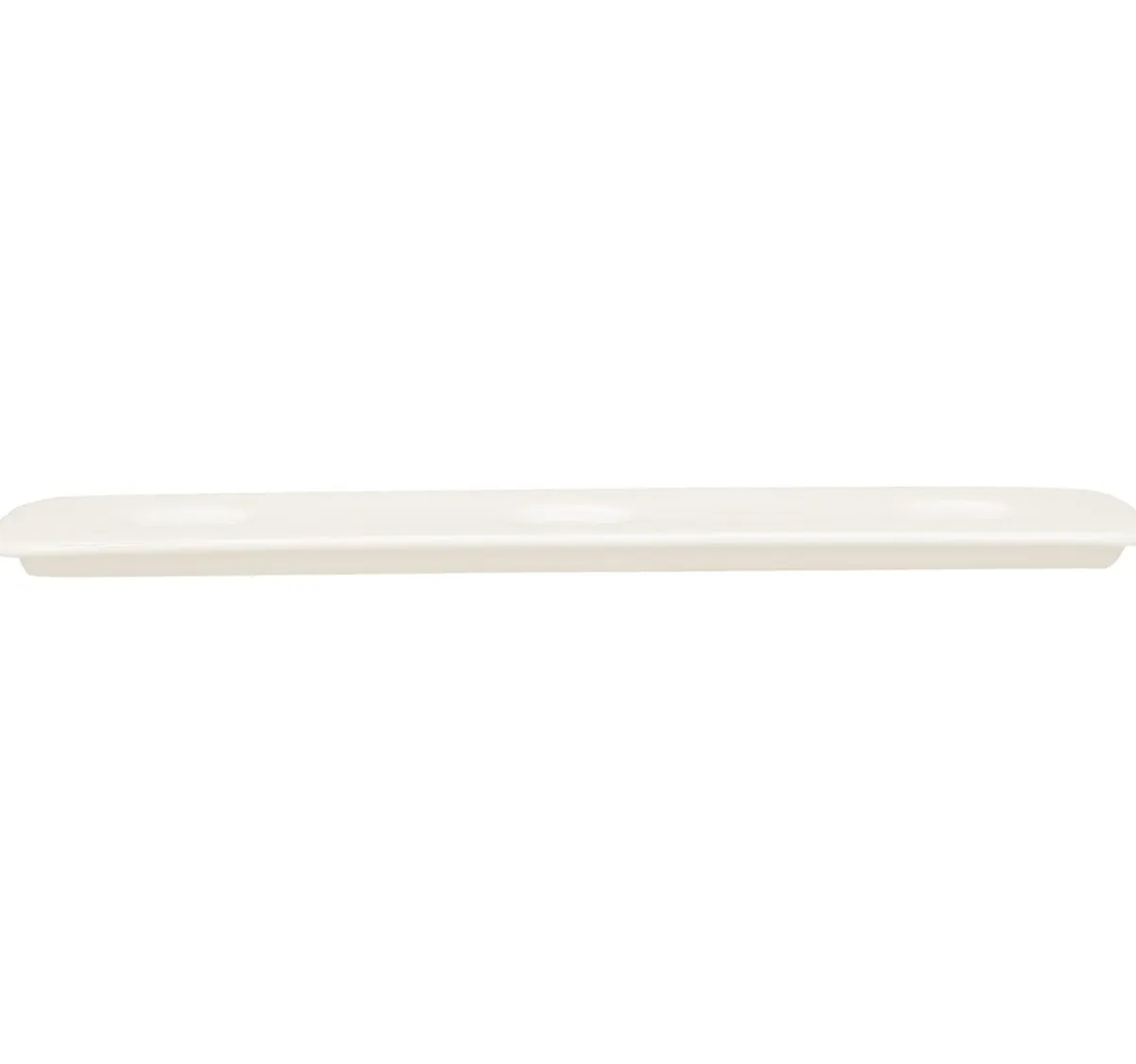 Plat 3 empreintes rectangulaire ivoire porcelaine vitrifiée 36,5 cm Shaped - RAK New