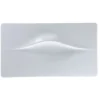 Plat 2 empreintes rectangulaire blanc porcelaine bone china 35 cm Feelings - RAK Hot