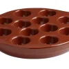 Plat à escargots rond brun grès émaillé Ø 20 cm - PRO.MUNDI Discount
