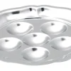 PRO.MUNDI Plat à escargots 6 trous rond inox Ø 17,5 cm Hot