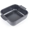 Plat à four carré ardoise porcelaine 18 cm Céramique - PEUGEOT SAVEURS Discount