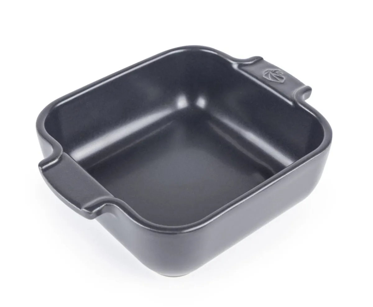 Plat à four carré ardoise porcelaine 18 cm Céramique - PEUGEOT SAVEURS Discount