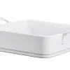 PILLIVUYT Plat à four carré blanc porcelaine culinaire 22x22 cm Toulouse Sale