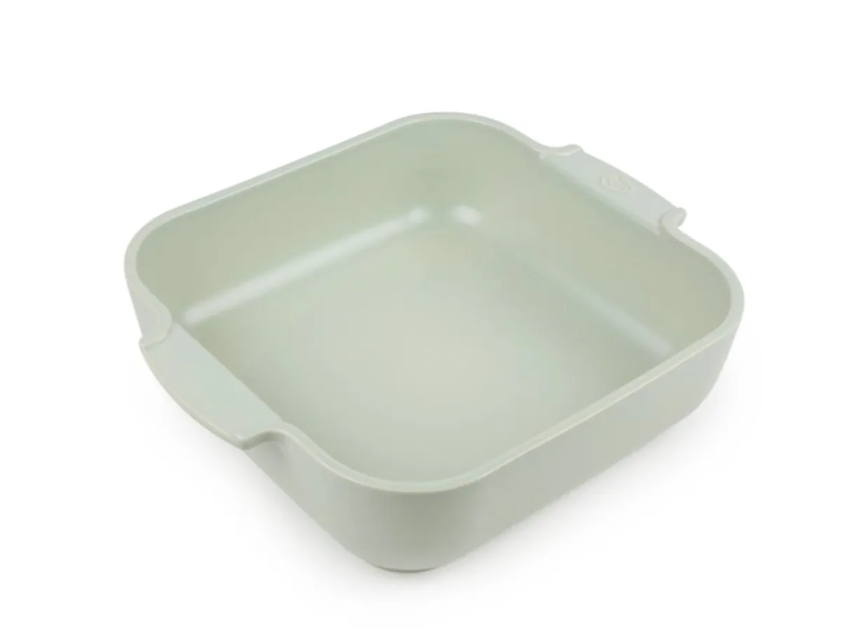 Plat à four carré vert sauge porcelaine 28 cm Céramique - PEUGEOT SAVEURS Outlet