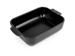 Plat à four noir porcelaine 19x11 cm - PEUGEOT SAVEURS Online