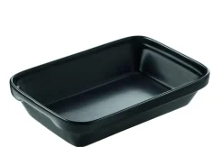 Plat à four rectangulaire noir porcelaine culinaire 19x13 cm Londres - REVOL