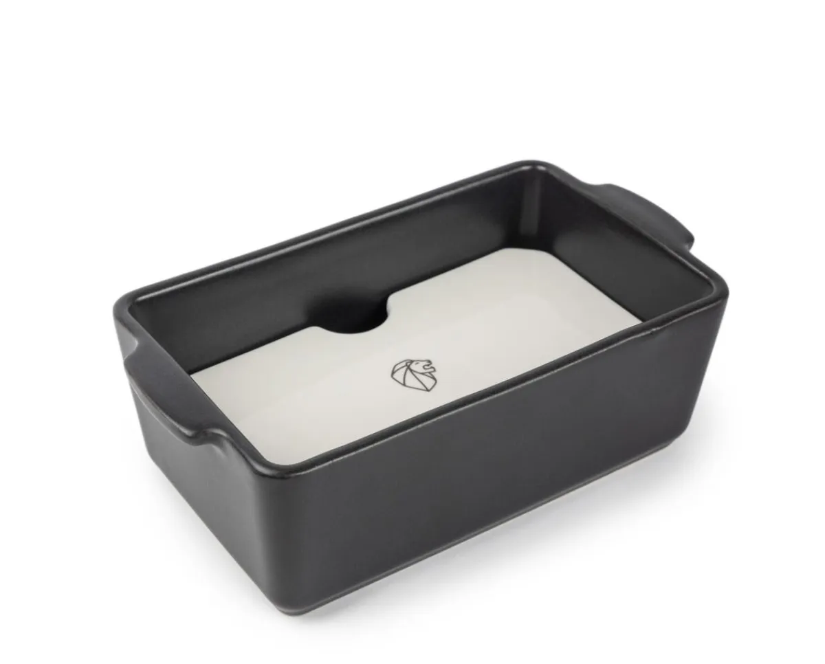 PEUGEOT SAVEURS Plat à four rectangulaire noir porcelaine Ø 23,8 cm 12,4 cm Appolia