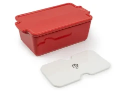 PEUGEOT SAVEURS Plat à four rectangulaire rouge porcelaine Ø 23,8 cm 12,4 cm Appolia Outlet