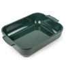 Plat à four rectangulaire vert forêt porcelaine vitrifiée 22x13 cm Céramique - PEUGEOT SAVEURS Sale