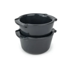 PEUGEOT SAVEURS Plat à four rond noir porcelaine Ø 11 cm Appolia Discount