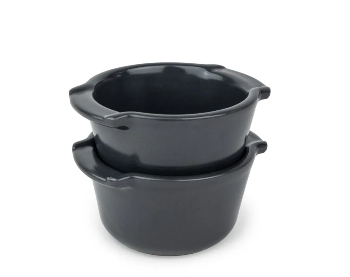 PEUGEOT SAVEURS Plat à four rond noir porcelaine Ø 11 cm Appolia Discount
