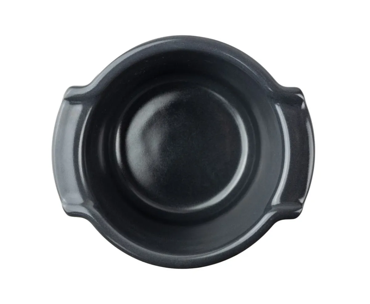 PEUGEOT SAVEURS Plat à four rond noir porcelaine Ø 11 cm Appolia Discount