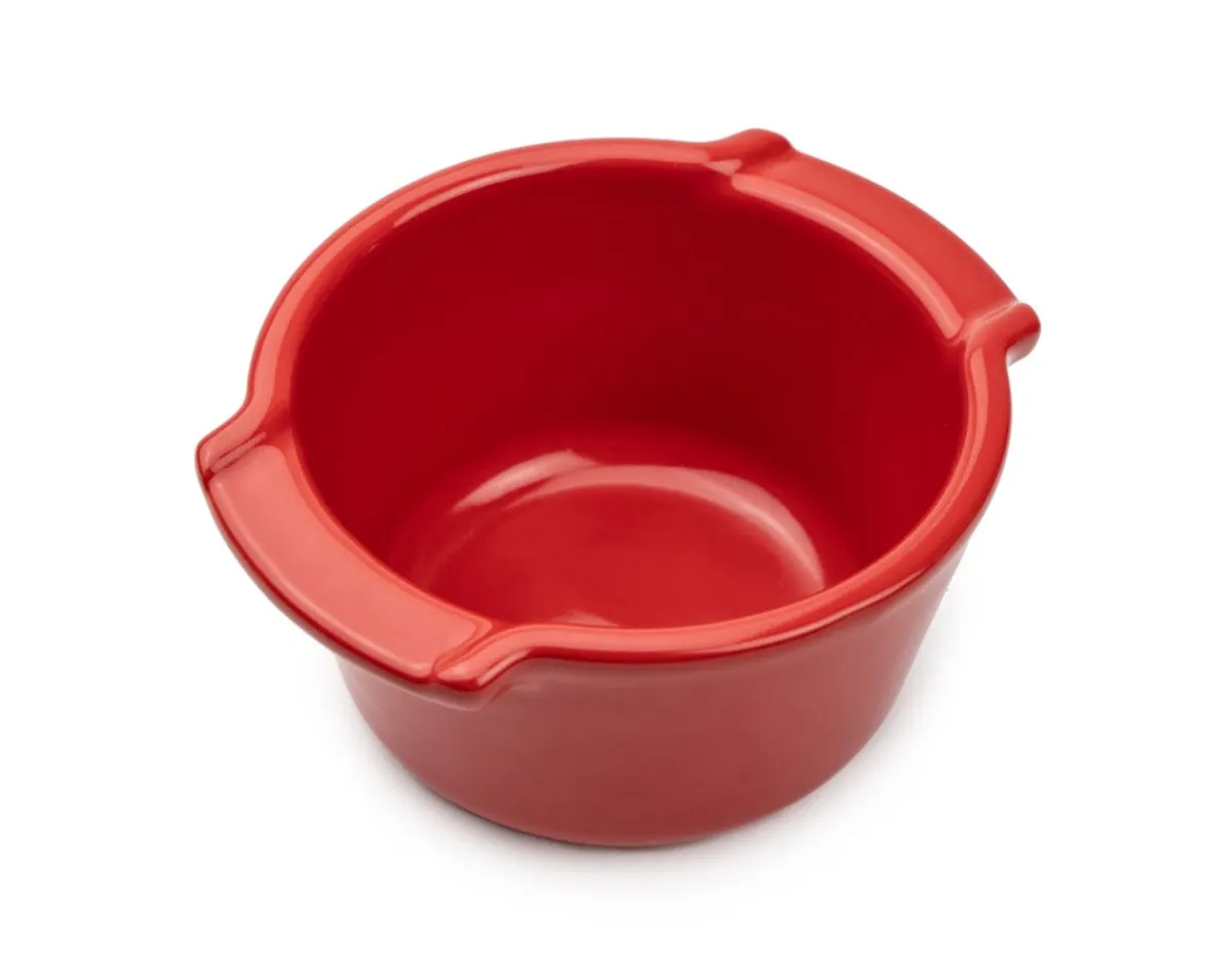 PEUGEOT SAVEURS Plat à four rond rouge porcelaine Ø 11 cm Appolia Best