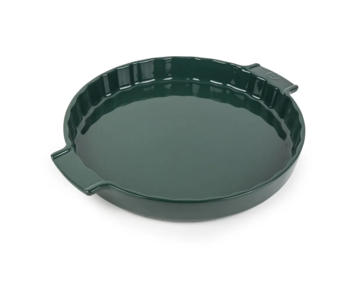 PEUGEOT SAVEURS Plat à four rond vert forêt porcelaine vitrifiée Ø 30 cm 30 cm Céramique