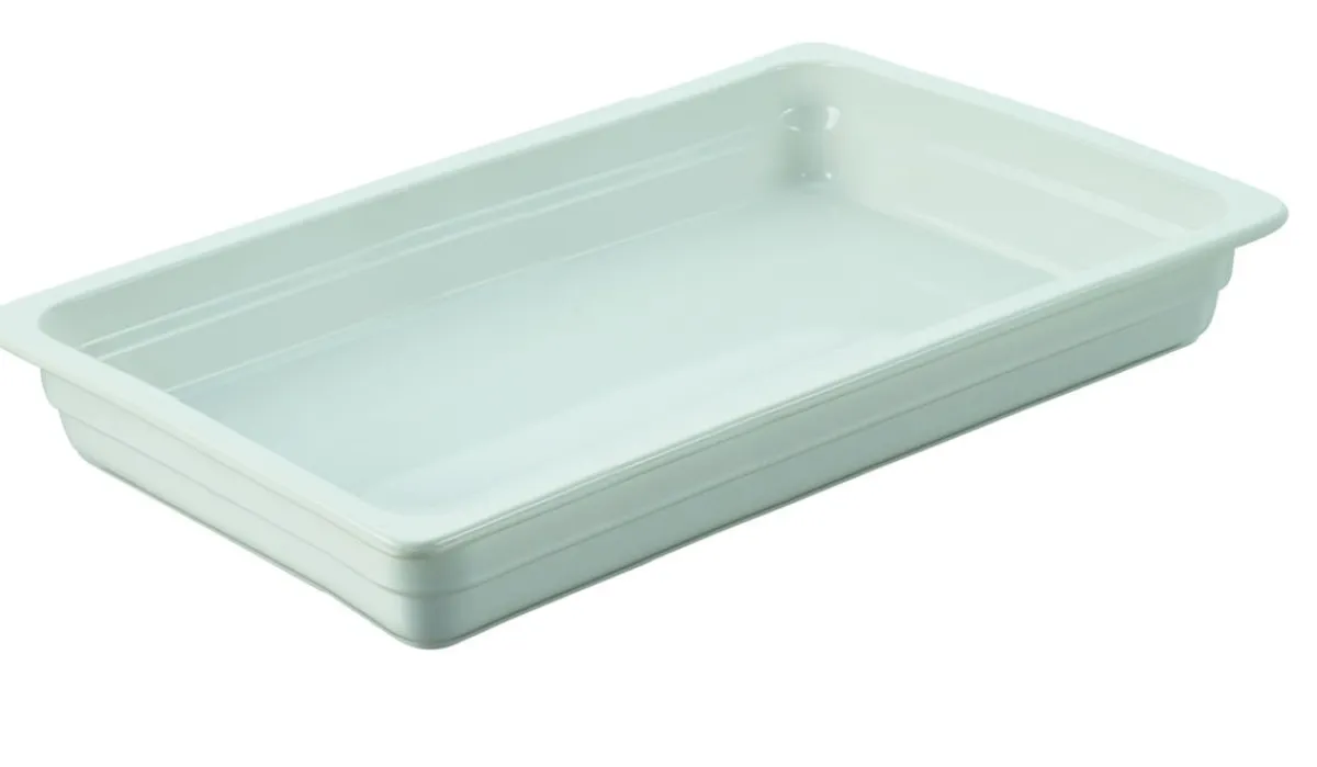 Plat GN1/1 porcelaine culinaire blanc 53x32,5x6,5 cm 700 cl Gastro Hotel - REVOL New