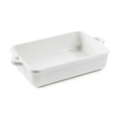 REVOL Plat à gratin rectangulaire Blanc albâtre porcelaine culinaire 29x21 cm Bombance Discount