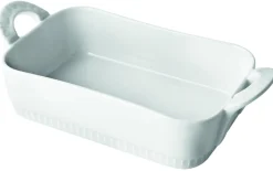 PILLIVUYT Plat à lasagnes rectangulaire blanc porcelaine culinaire 16x11 cm Toulouse New