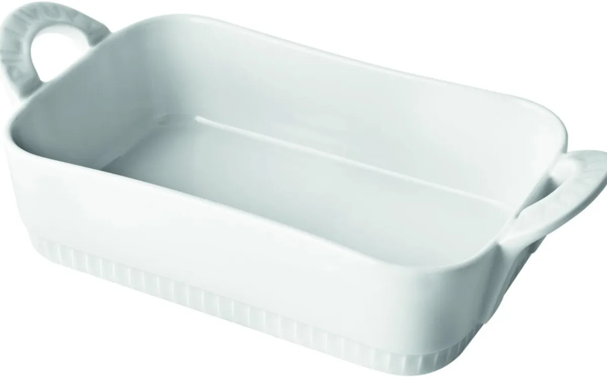 PILLIVUYT Plat à lasagnes rectangulaire blanc porcelaine culinaire 16x11 cm Toulouse New