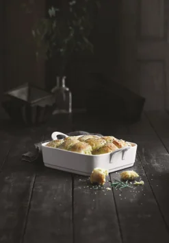 Plat à lasagnes rectangulaire blanc porcelaine culinaire 29x24 cm Toulouse - PILLIVUYT
