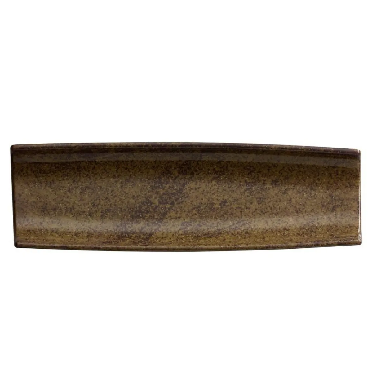 Plat mélamine brun 41x13x3 cm Umi - APS Clearance