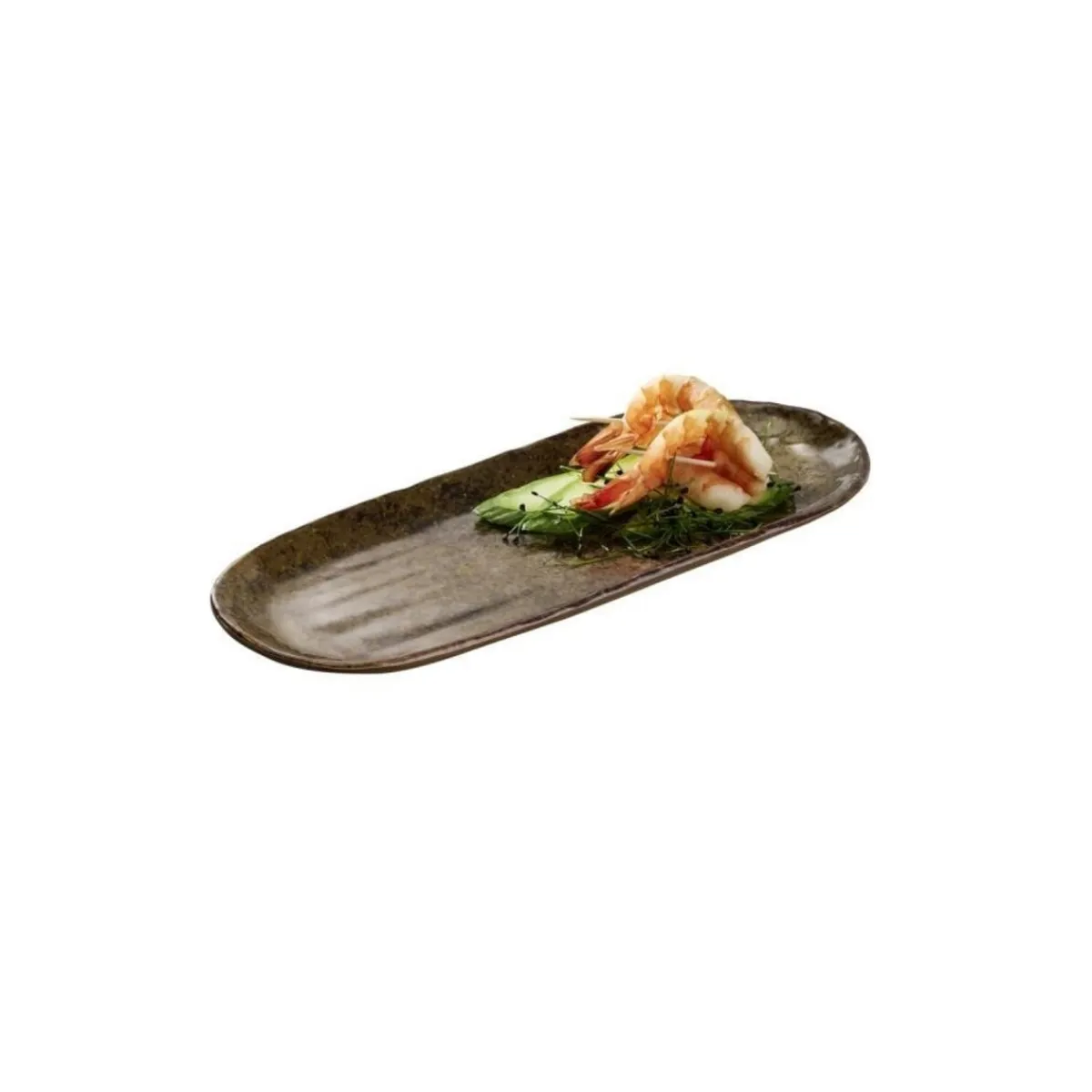 APS Plat mélamine brun 28,5x11,5x2 cm Umi Clearance